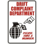 DRIFT COMPLAINT DEPARTMENT